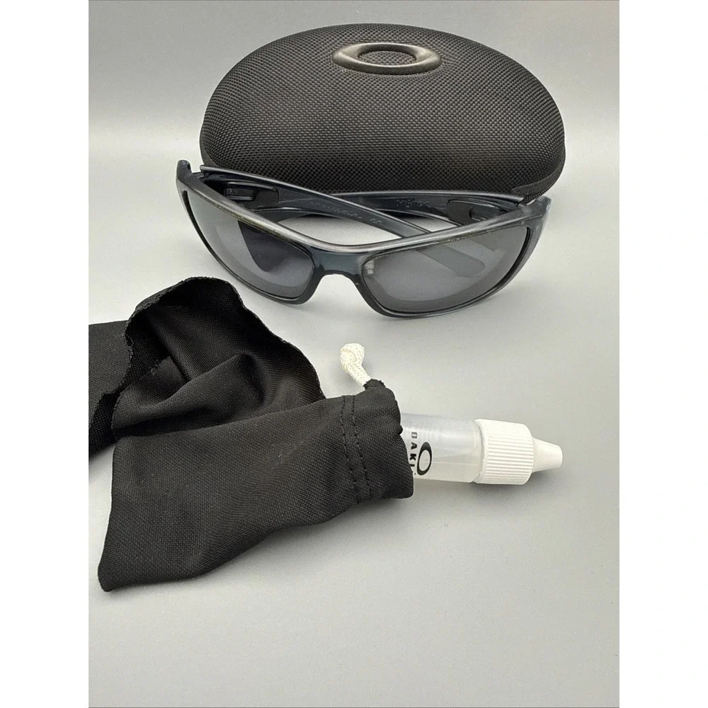 Oakley HIJINX Authentic Sunglasses Blue Translucent Discontinued+Case+Anti-Fog